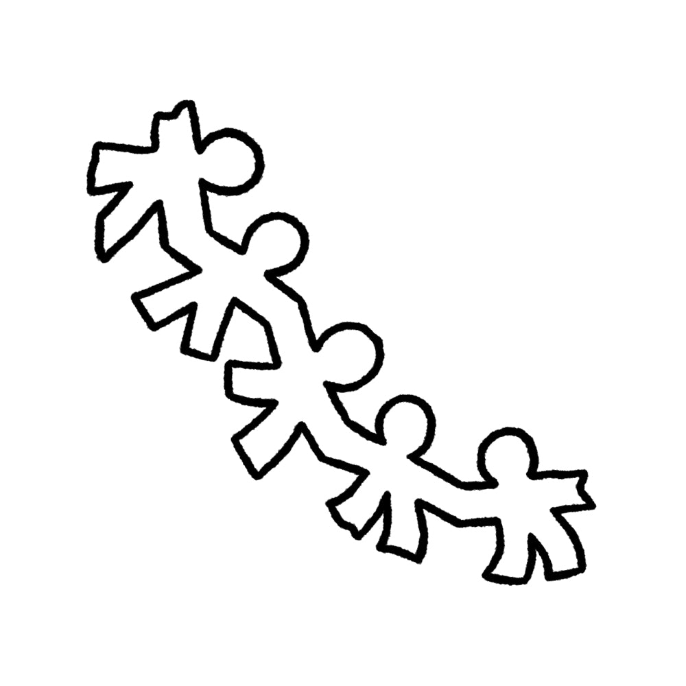 Paper Doll Chain – Flash Tattoo #12