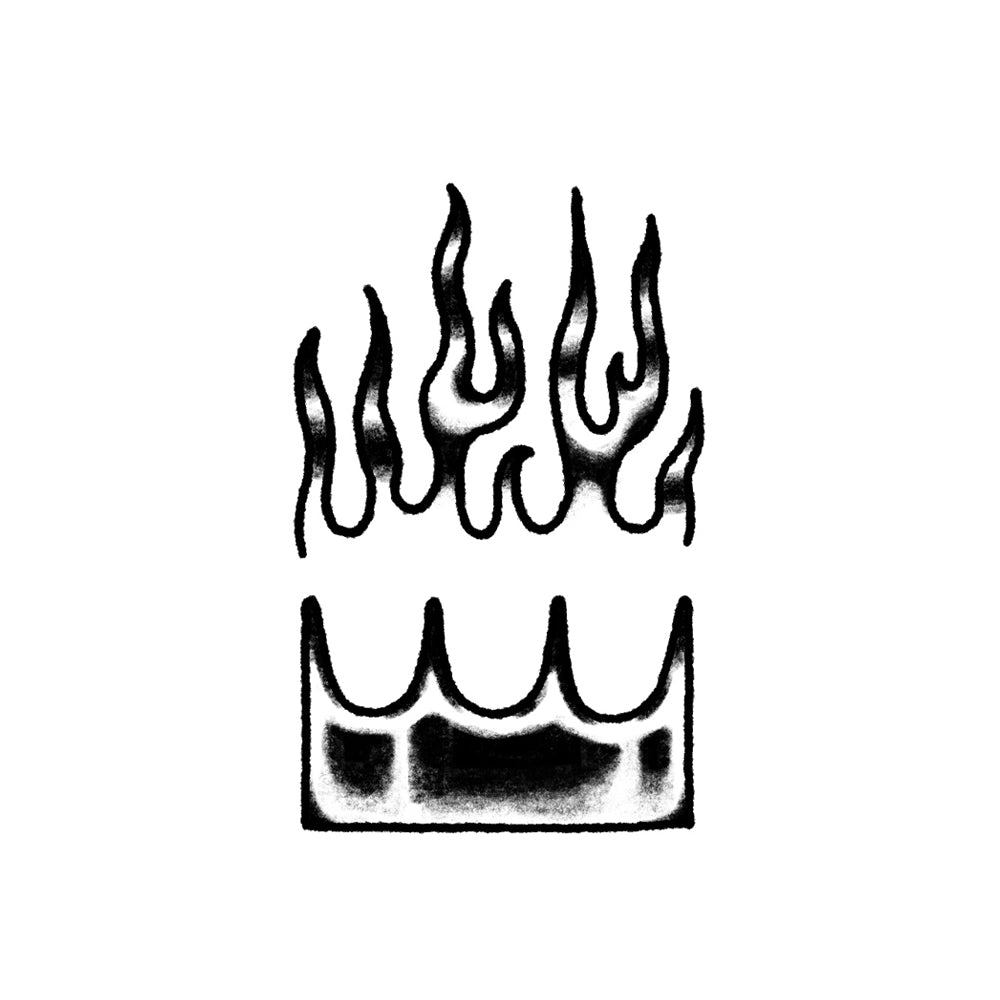 Flaming Crown – Flash Tattoo #207
