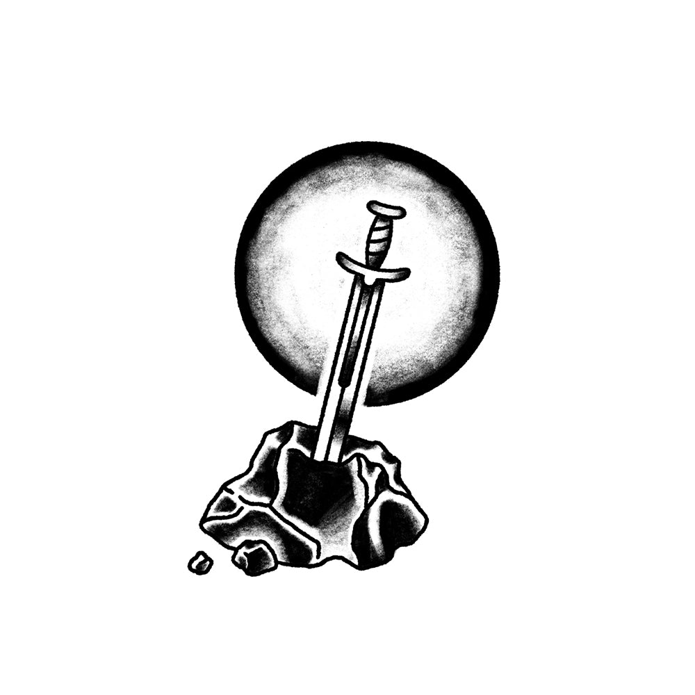 Sword in the Stone – Flash Tattoo #281
