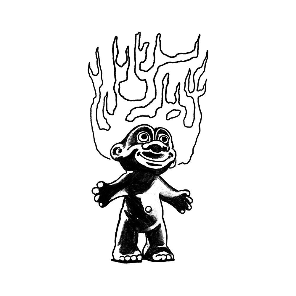 Troll Doll – Flash Tattoo #36