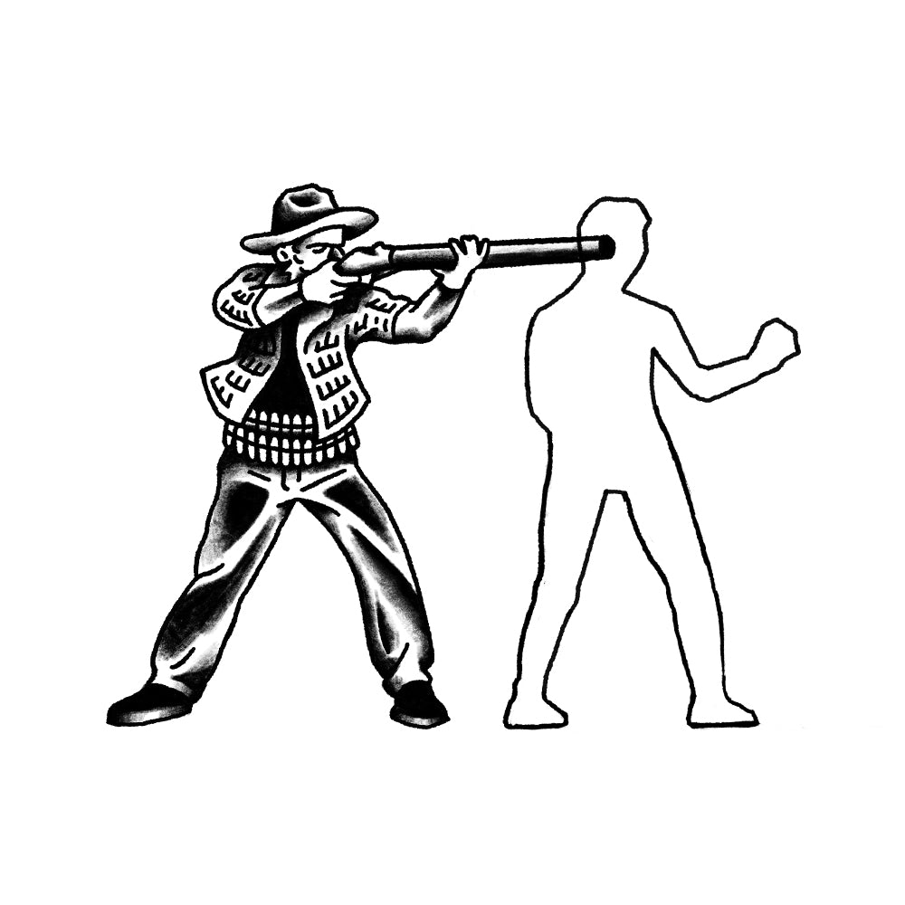 Fighting Shadows – Flash Tattoo #49