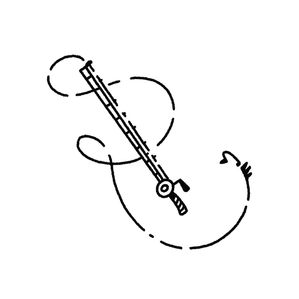 Fishing Pole – Flash Tattoo #22