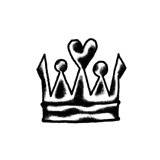 Queen of Hearts Crown – Flash Tattoo #205